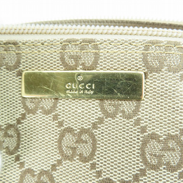 実際に弊社で買取させて頂いたGUCCI/グッチ GG柄 アクセサリーポーチ/ハンドバッグ 039.1103.2123　の画像 4枚目