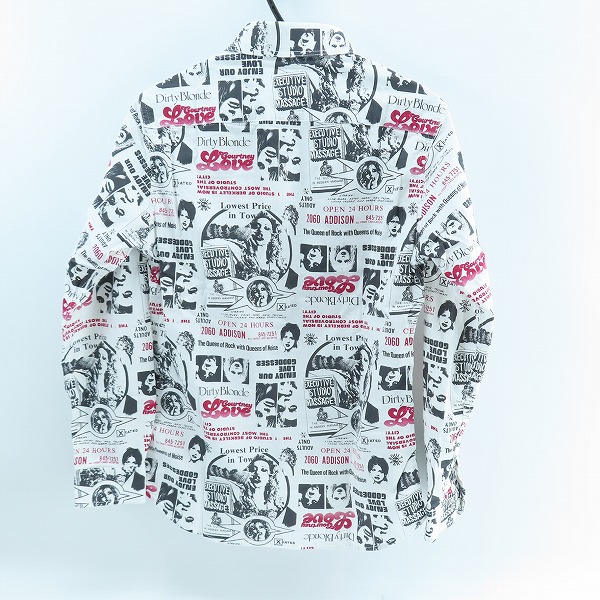 実際に弊社で買取させて頂いた【未使用】HYSTERIC GLAMOUR/ヒステリックグラマー COURTNEY LOVE/コートニーラブ 総柄シャツ 0261AH01/Sの画像 1枚目