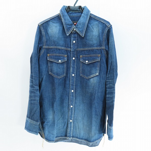 実際に弊社で買取させて頂いたmastermind JAPAN×Theater8/マスターマインド×シアターエイト ローリングストーンズ 刺繍デニムシャツ 8MR-SH01-D/L