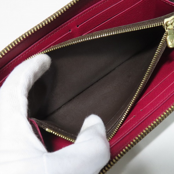 実際に弊社で買取させて頂いたLOUIS VUITTON/ルイヴィトン モノグラム ポルトフォイユ クレマンス ラウンドファスナー ウォレット/長財布 M60742の画像 4枚目