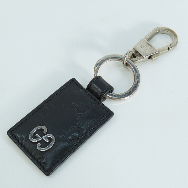 実際に弊社で買取させて頂いたGUCCI/グッチ グッチシマ レザー キーホルダー/キーリング