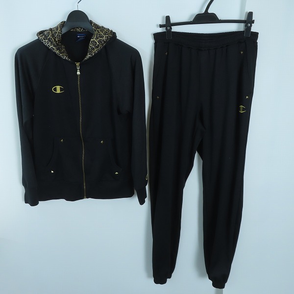 実際に弊社で買取させて頂いたChampion/チャンピオン ジャージ ゴールド総柄 ジャケット/パンツ セットアップ L/XO