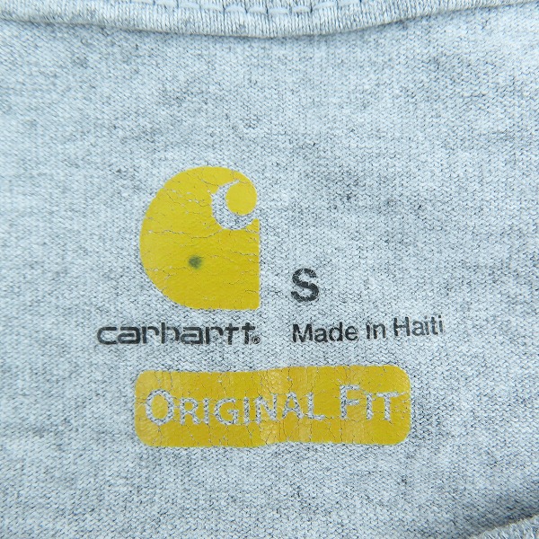 実際に弊社で買取させて頂いたCarhartt/カーハート LOOSE FIT S/S ポケット 半袖Tシャツ グレー K87 /Sの画像 2枚目