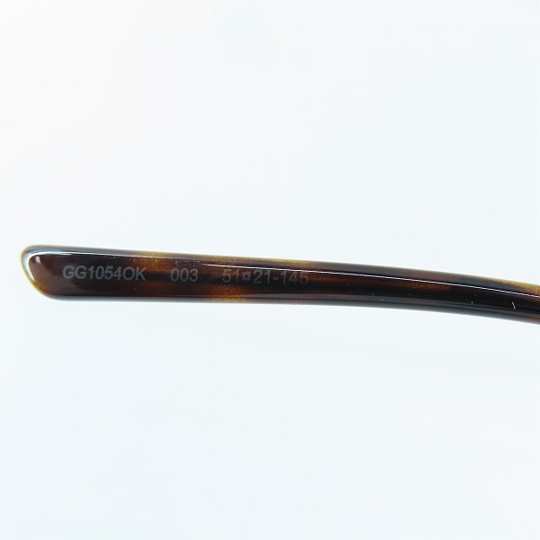 実際に弊社で買取させて頂いたGUCCI/グッチ シェリーライン メガネフレーム アイウェア GG1054OK 003の画像 5枚目