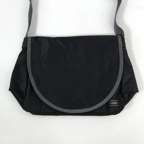 実際に弊社で買取させて頂いた(4)HEAD PORTER/ヘッドポーター ショルダー メッセンジャー バッグ ブラック×グレーの画像 0枚目