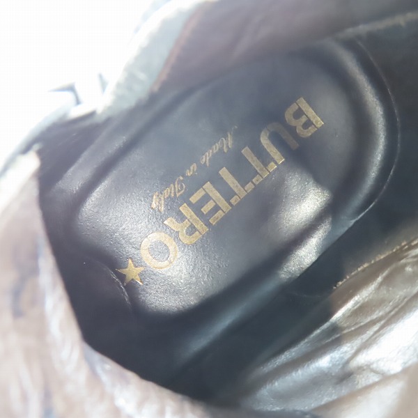 実際に弊社で買取させて頂いたBUTTERO/ブッテロ ジップアップ レザー ロング ブーツ/42の画像 5枚目