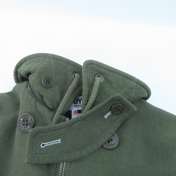実際に弊社で買取させて頂いたeye JUNYA WATANABE MAN×Champion/アイジュンヤワタナベマン×チャンピオン スウェットコート WS-C901/SSの画像 4枚目