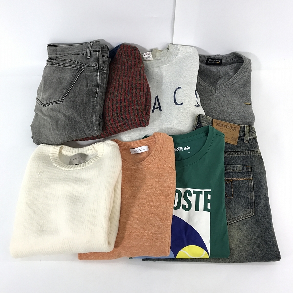 実際に弊社で買取させて頂いた【おまとめ】ラコステ/ヴァリスバイファクトタム/ユナイテッドアローズ 等 Tシャツ/ニット/カラーニット 他