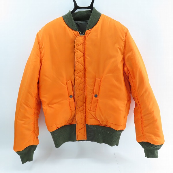 実際に弊社で買取させて頂いたALPHA INDUSTRIES/アルファインダストリーズ ナイロン リバーシブル フライトジャケット 20004-0576/Mの画像 2枚目