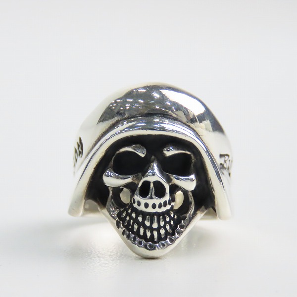 実際に弊社で買取させて頂いたBWL/ビルウォールレザー GERMAN HELMET SKULL/ジャーマン ヘルメット スカルリング 15号の画像 1枚目