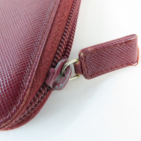 実際に弊社で買取させて頂いたPRADA/プラダ サフィアーノレザー ラウンドジップ長財布 の画像 7枚目