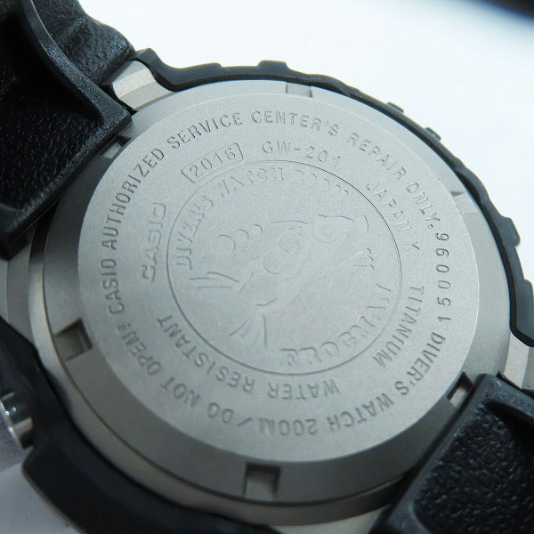 実際に弊社で買取させて頂いたG-SHOCK/Gショック FROGMAN フロッグマン 毒蛙 マジョーラカラー GW-201-6JF【動作未確認】の画像 3枚目