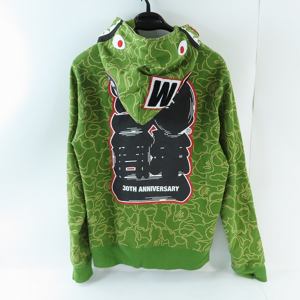 実際に弊社で買取させて頂いたA BATHING APE/アベイシングエイプ 30th Anniversary Line Camo Shark Full Zip Hoodie/シャーク ジップアップパーカー/Mの画像 1枚目