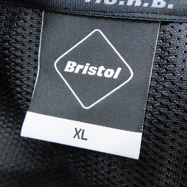 実際に弊社で買取させて頂いたF.C.Real Bristol/F.C.レアルブリストル 18SS VENTILATION HOODY ジップアップパーカー ブラック FCRB-180025/XLの画像 2枚目