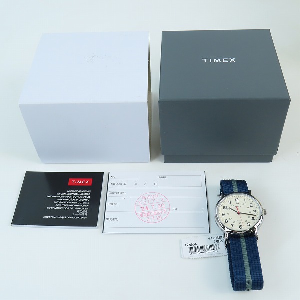 実際に弊社で買取させて頂いた(1)TIMEX/タイメックス ウィークエンダー セントラルパーク クォーツ 腕時計/ウォッチ T2N654の画像 5枚目