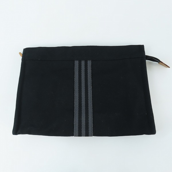 実際に弊社で買取させて頂いたHERMES/エルメス フールトゥ コットンキャンバス クラッチバッグ ポーチの画像 1枚目