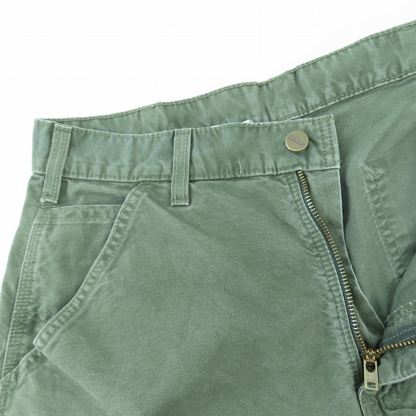 実際に弊社で買取させて頂いたCarhartt/カーハート 00s ペインターショーツ レザーパッチ メキシコ製/32の画像 2枚目