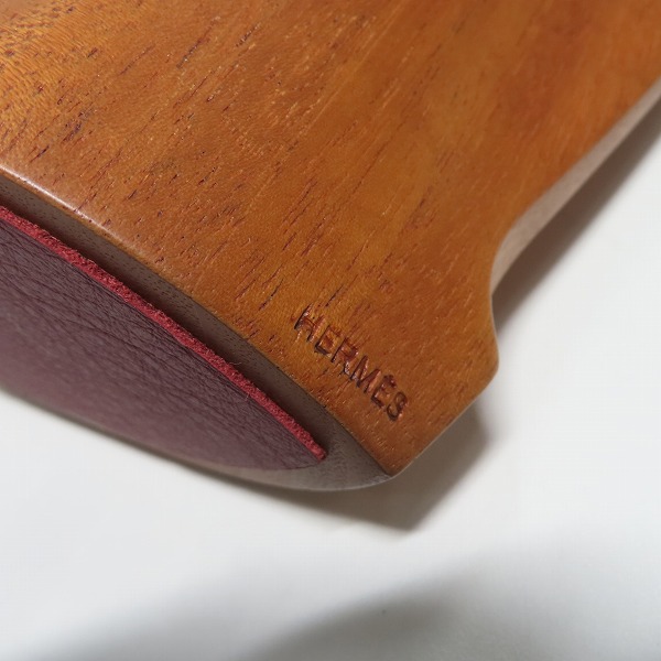 実際に弊社で買取させて頂いたHERMES/エルメス サマルカンド ペーパーウェイト 置物 オブジェ ブラウン系の画像 6枚目