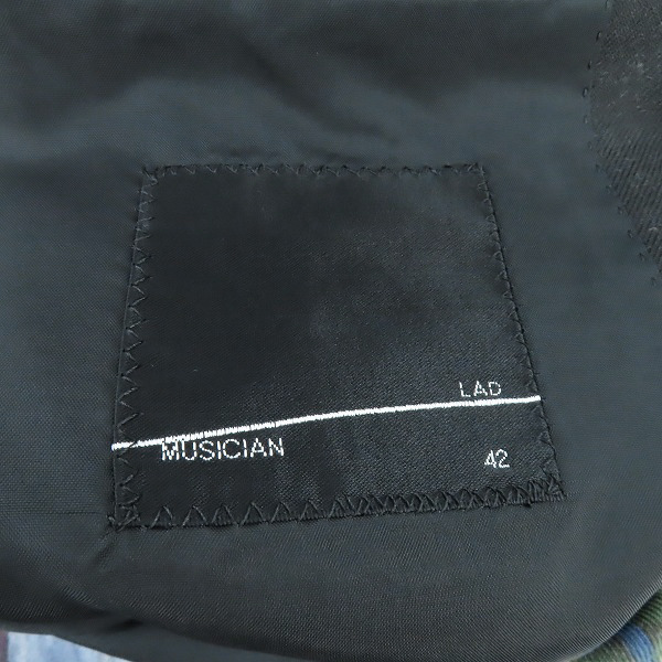 実際に弊社で買取させて頂いたLAD MUSICIAN/ラッドミュージシャン STANDARD 1B JACKET/スタンダード テーラードジャケット ウール 花柄 2219-311/42の画像 2枚目