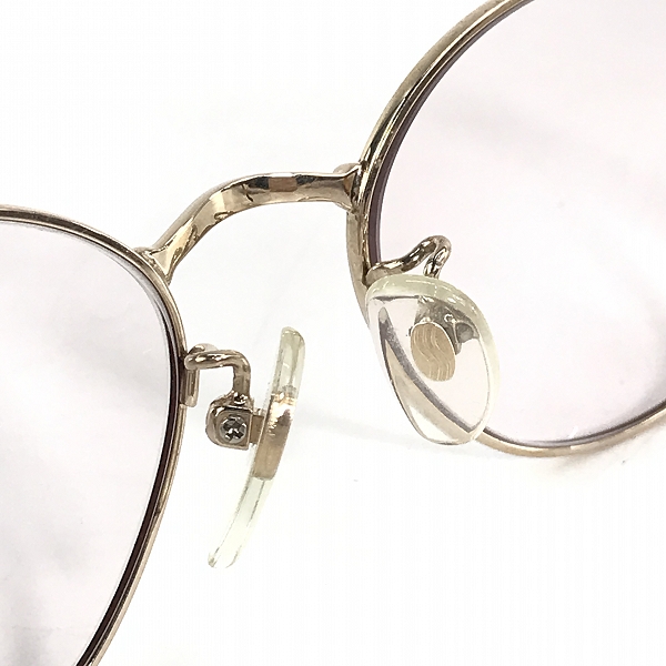 実際に弊社で買取させて頂いたGUCCI/グッチ 眼鏡/メガネフレーム/アイウェア ゴールドフレームの画像 3枚目