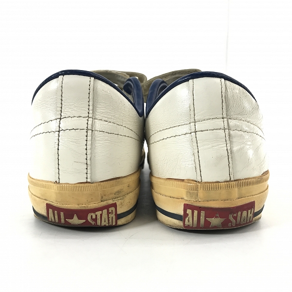 実際に弊社で買取させて頂いたCONVERSE/コンバース ONE STAR/ワンスターベルクロ レザースニーカー オフホワイト系/9の画像 1枚目