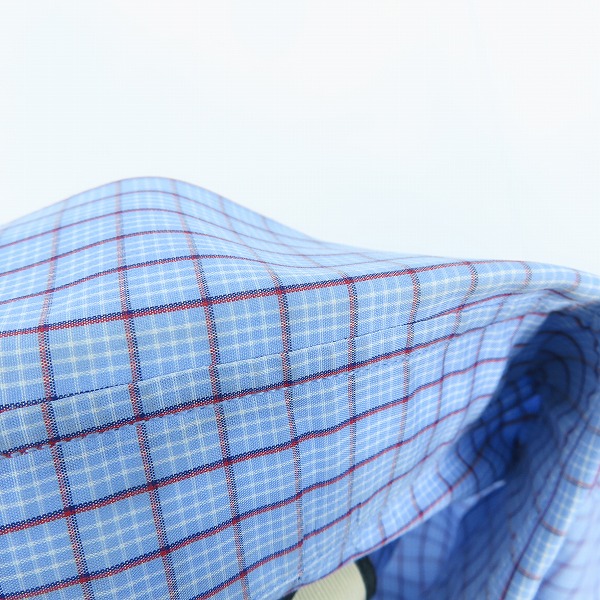 実際に弊社で買取させて頂いたGUCCI/グッチ GG 刺繍 チェック柄 ボタンシャツ 654926 ZAG0P/42の画像 9枚目