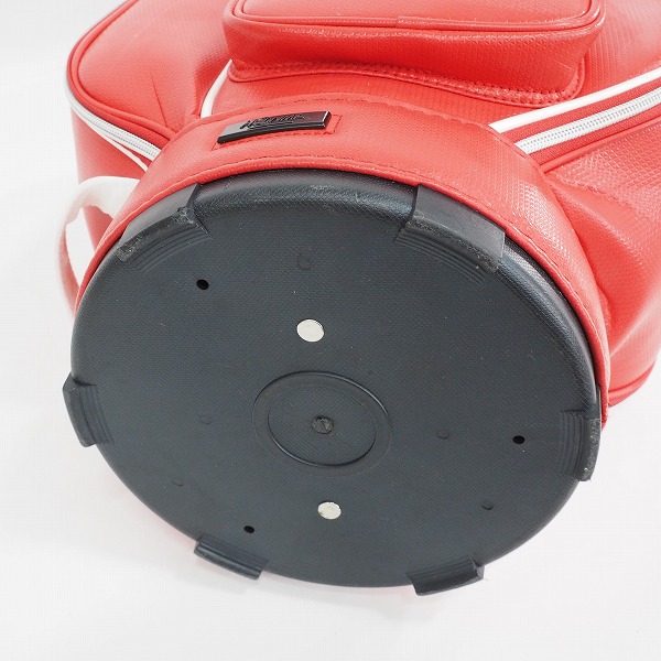 実際に弊社で買取させて頂いたHONMA/ホンマ CB6706 RD レディース 8.5型 5分割キャディバッグ レッドの画像 7枚目