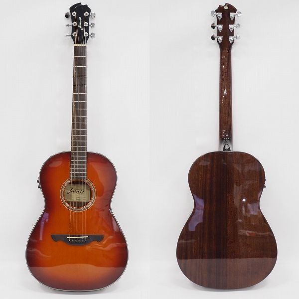 実際に弊社で買取させて頂いた★James/ジェームス JS600E ARD エレアコ/アコースティックギター/アコギ スモールボディ ギグケース付の画像 1枚目