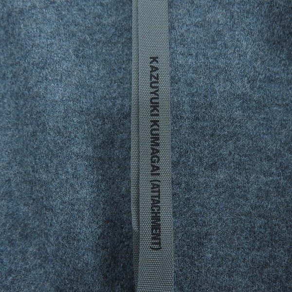 実際に弊社で買取させて頂いたATTACHMENT/アタッチメント ウールコート/1の画像 2枚目