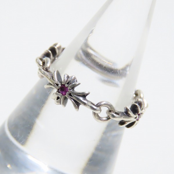 実際に弊社で買取させて頂いたCHROME HEARTS/クロムハーツ タイニーEリング CHプラス ストーン リング/11-11.5号