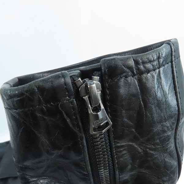 実際に弊社で買取させて頂いたYohji Yamamoto×ISAMU KATAYAMA BACKLASH 19SS ジャパンホース ダブルライダースジャケット HH-Y99-716/2の画像 7枚目