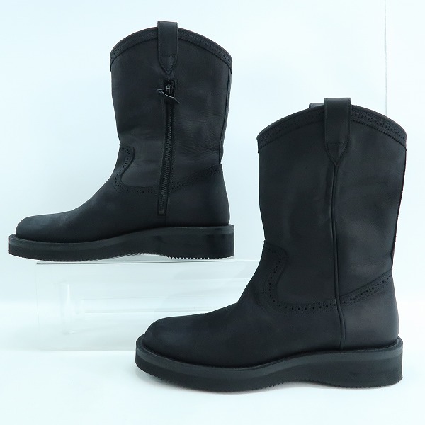 実際に弊社で買取させて頂いたFOOT THE COACHER/フットザコーチャー サイドジップ ロングブーツ ビブラムソール/8の画像 3枚目