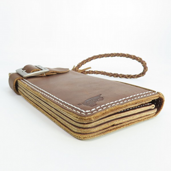 実際に弊社で買取させて頂いたRED WING/レッドウィング 二つ折り長財布 ウォレットコード付の画像 2枚目