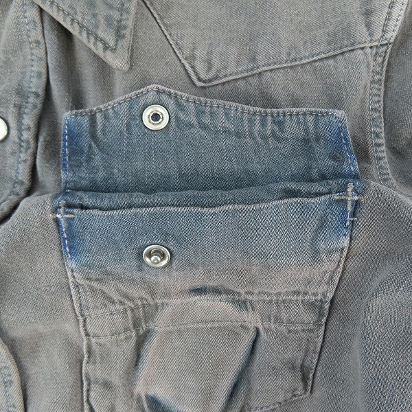 実際に弊社で買取させて頂いたNUMBER (N)INE/ナンバーナイン ウエスタンデニムシャツ S08-NNS001B/3の画像 4枚目