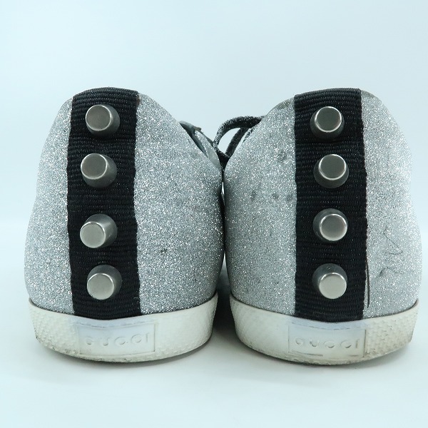 実際に弊社で買取させて頂いたGUCCI/グッチ スタッズグリッター スニーカー 6の画像 1枚目