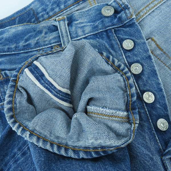 実際に弊社で買取させて頂いたLevi's/リーバイス 501 ヴィンテージ  刻印6 スモールe ボタンフライ デニムパンツ/W31の画像 2枚目