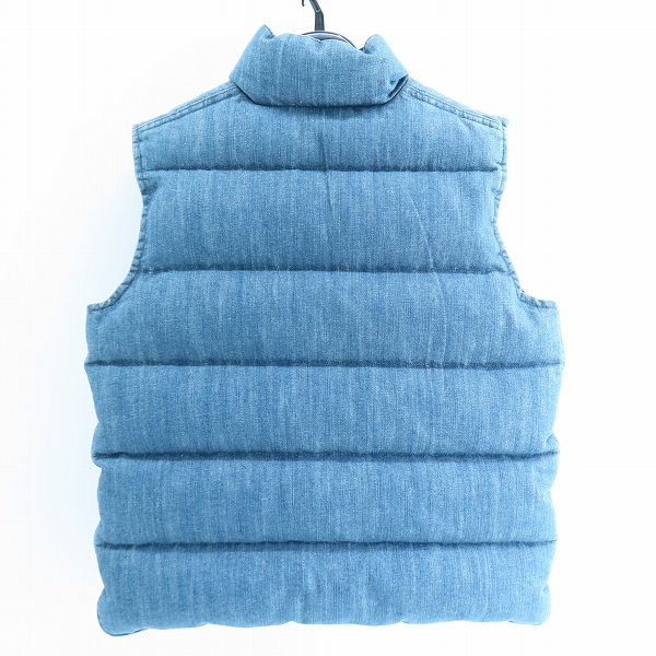 実際に弊社で買取させて頂いたEVISU/エヴィス DOWLUCKワッペン デニム ダウンベスト /38の画像 1枚目