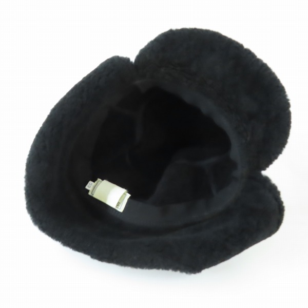 実際に弊社で買取させて頂いたHERMES/エルメス ラムレザー フライトキャップ/59の画像 4枚目