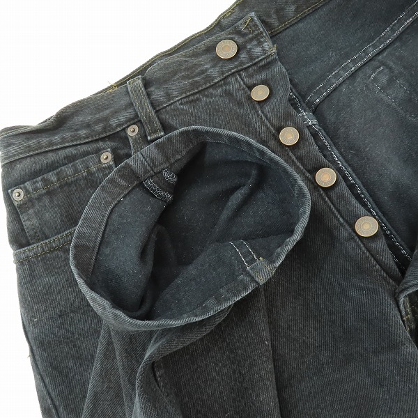実際に弊社で買取させて頂いたLevi's/リーバイス 501 刻印552 ブラック デニムパンツ W34 L34の画像 5枚目