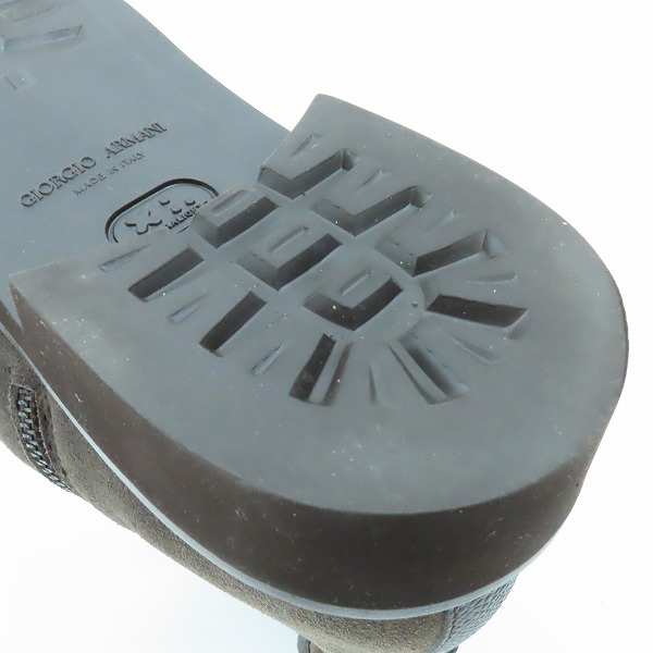 実際に弊社で買取させて頂いたGIORGIO ARMANI/ジョルジオアルマーニ スウェード レザーブーツ X2M288/8の画像 7枚目