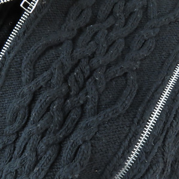 実際に弊社で買取させて頂いたJOHN LAWRENCE SULLIVAN/ジョンローレンスサリバン 22AW ZIP デザイン フィッシャーマン ニットセーター 4B003-0522-39/Mの画像 6枚目