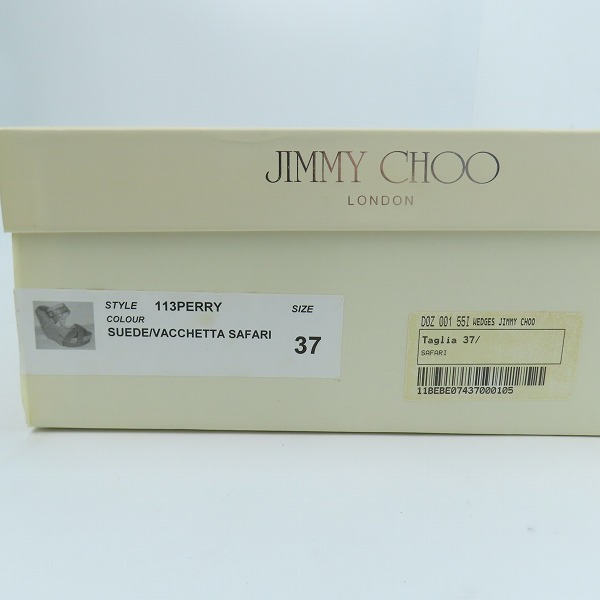 実際に弊社で買取させて頂いた【ジャンク】JIMMY CHOO/ジミーチュウ スエード ヒールサンダル 37の画像 9枚目