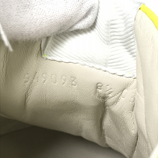 実際に弊社で買取させて頂いたGUCCI/グッチ ライトン 蛍光 レザー ダッドスニーカー 549093 8.5の画像 5枚目