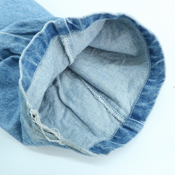 実際に弊社で買取させて頂いたA BATHING APE/アベイシングエイプ ONE POINT EASY 2 PLEAT DENIM PANT/2タック デニムパンツ/Lの画像 7枚目