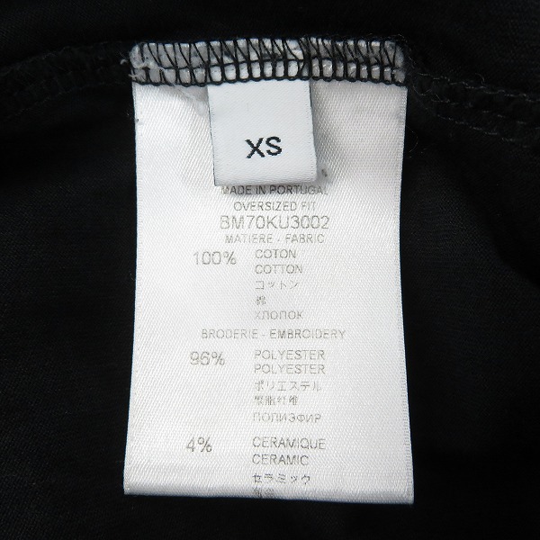 実際に弊社で買取させて頂いた【JPタグ】GIVENCHY/ジバンシィ 4G コントラスト オーバーサイズTシャツ BM70KU3002/XSの画像 3枚目