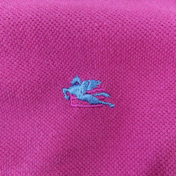 実際に弊社で買取させて頂いたETRO/エトロ 襟裏ペイズリー柄 半袖ポロシャツ 191-1Y141-9480/Sの画像 3枚目