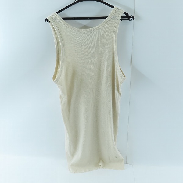 実際に弊社で買取させて頂いたANN DEMEULEMEESTER/アンドゥムルメステール カットオフ タンクトップ 352-01-35004 /S の画像 1枚目