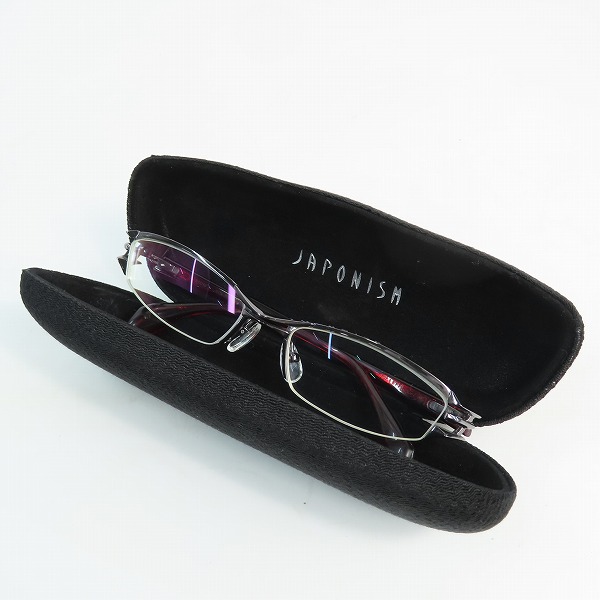 実際に弊社で買取させて頂いたJAPONISM/ジャポニスム 度入り眼鏡/メガネフレーム JN-451/Col.02の画像 9枚目