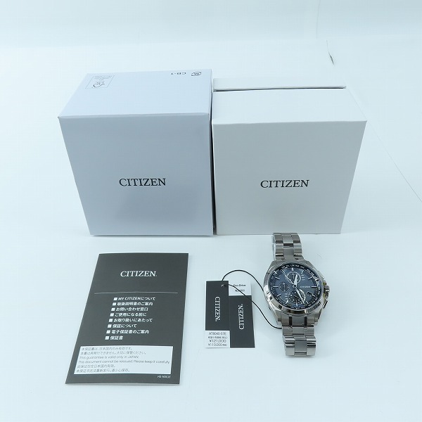 実際に弊社で買取させて頂いた【未使用】 CITIZEN/シチズン アテッサ エコドライブ ソーラー電波 腕時計 H804-T018696の画像 8枚目