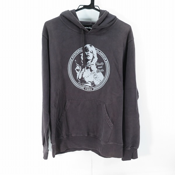 実際に弊社で買取させて頂いたHYSTERIC GLAMOUR/ヒステリックグラマー THRILLS AND CHILLS ガールプリント パーカー 02183CF10/M